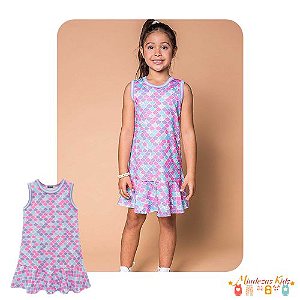 Vestido em cyling Kukiê blk23k