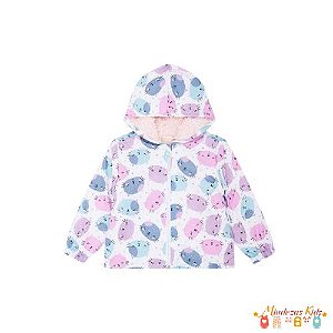 Jaqueta corta vento em nylon ergonomic e pelo Infanti