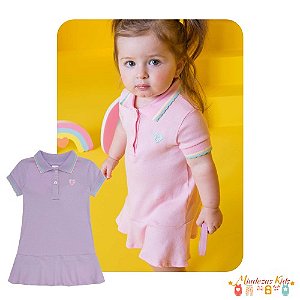 Vestido polo em malha confort Kukiê