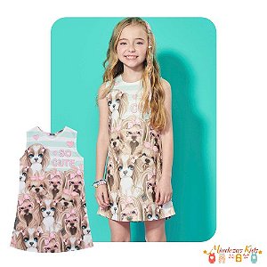 Vestido em malha crepe foil Kukiê So Cute