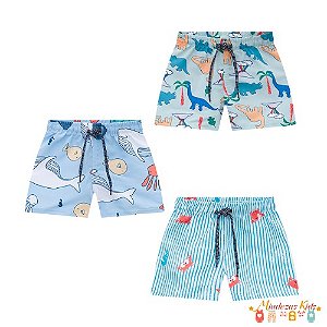 Bermuda em nylon Onda Marinha blk24k