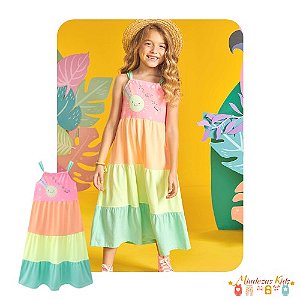 Vestido midi em meia malha Kukiê Alecrim