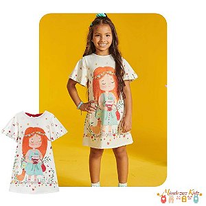 Vestido em cotton linho Kukiê