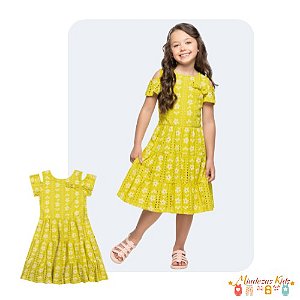 Vestido em lazie Angerô BLK24