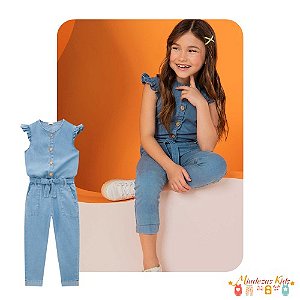 Macacão em jeans liz Clean by Infanti