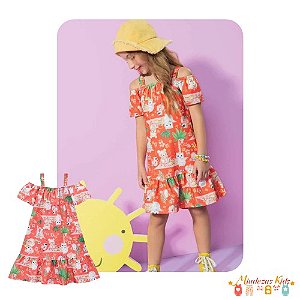 Vestido em malha sarjada Kukie