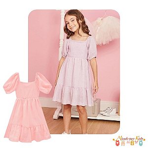 Vestido em laise bordado Princess by Infanti