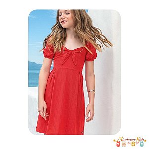 Vestido em tecido lima Vic&Vicky Resort