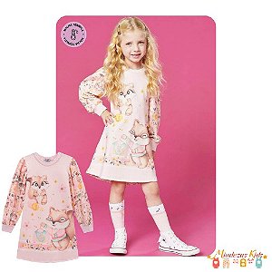 Vestido em termoskin (malha térmica) sublimado Kukiê