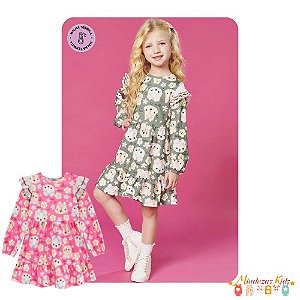 Vestido em termoskin (malha térmica) sublimado Kukiê