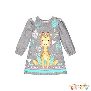 Vestido em cotton ballet love Infanti