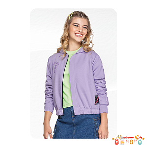 Bomber em moletom felpado Angero BLK24