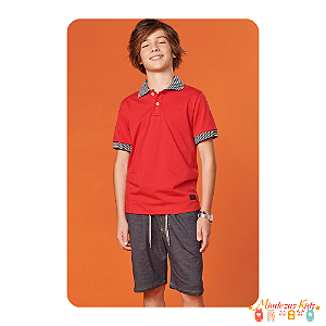 Conjunto de camisa polo e bermuda Johnny Fox