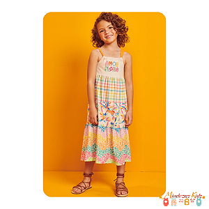 Vestido midi em malha fresh Infanti