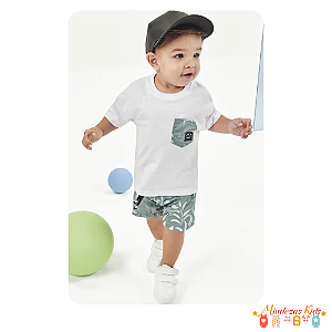 Conjunto camiseta e bermuda Luc.boo