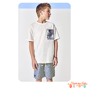 Conjunto camiseta e bermuda sarja Johnny Fox