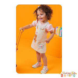 Conjunto de body e salopete Kukiê