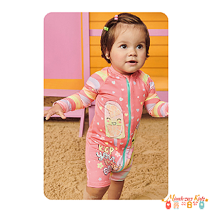 Macacão em malha UV Dry com proteção UV 50+ Infanti