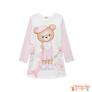 Vestido em fly tech Infanti