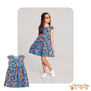 Vestido Meia Malha Penteada Alakazoo blk23