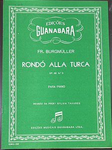 RONDÓ ALLA TURCA Opus 68 n° 3 - partitura para piano - Burgmuller