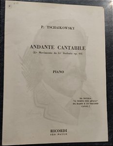 ANDANTE CANTABILE (2° movimento da 5ª Sinfonia opus 64) - partitura para piano - Peter Tschaikowsky