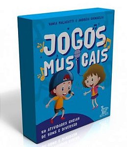 JOGOS MUSICAIS - 50 atividades cheias de sons e diversão - livro-caixinha - Vânia Malagutti e Andréia Chinaglia