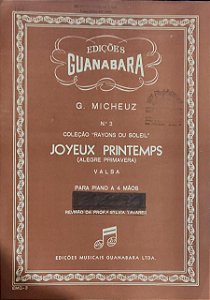 JOYEUX PRINTEMPS (Alegre Primavera) - partitura de piano a 4 mãos - Georges Micheuz