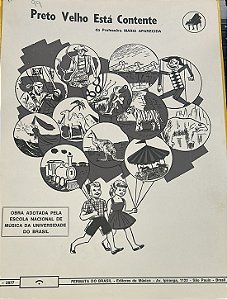 PRETO VELHO ESTÁ CONTENTE - partitura para piano - Professora Maria Aparecida