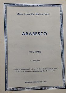 ARABESCO - partitura para piano - Maria Luisa de Mattos Priolli