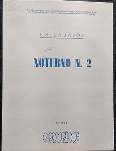 NOTURNO N° 2 - partitura para piano - Najla Jabor