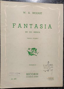 FANTASIA EM DÓ MENOR - partitura para piano - Mozart
