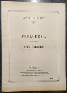 FEUX D´ARTIFICE - Preludes... - partitura para piano - Claude Debussy