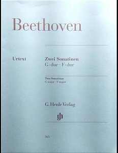 SONATINA N° 1 em Sol Maior e N° 2 em Fá Maior (Zwei Sonatinen G-dur - F-dur) - partitura para piano - Beethoven