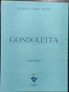 GONDOLETTA O.T. 21 - partitura para piano - Achille Guido Picchi