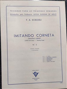 IMITANDO CORNETA - partitura para piano - F. A. Boieldieu