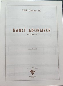 NANCI ADORMECE (Berceuse) - partitura para piano - Ziná Coelho Jr.