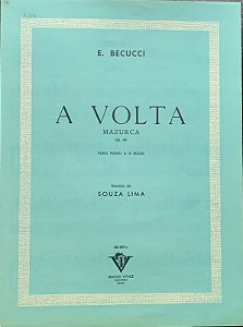 A VOLTA (mazurka opus 64)- partitura para piano a 4 mãos - E. Becucci