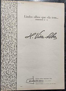 LINDOS OLHOS QUE ELA TEM - partitura para piano - Villa-Lobos
