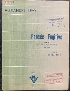 PENSÉE FUGITIVE opus 4 n° 3 das 3 improvisations - partitura para piano - Alexandre Levy