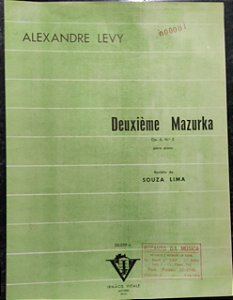 MAZURCA N° 2 OPUS 6 - partitura para piano - Alexandre Levy (Deuxième Mazurka)