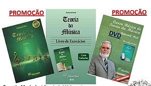 Kit Teoria da Música, Teoria da Música livro de exercícios e DVD (CURSO BÁSICO DE TEORIA MUSICAL)  - Bohumil Med