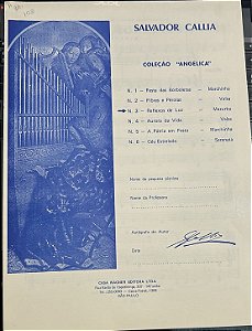 REFLEXOS DE LUZ - partitura para piano - Salvador Callia