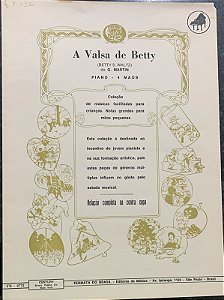 A VALSA DE BETTY - partitura para piano a 4 mãos - G. Martin