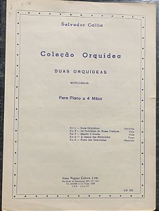 DUAS ORQUÍDEAS - partitura para piano a 4 mãos - Salvador Callia