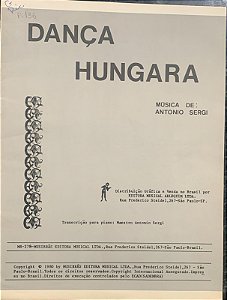 DANÇA HUNGARA - partitura para piano a 4 mãos - Antonio Sergi