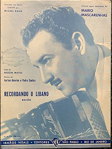 RECORDANDO O LIBANO - partitura para acordeon - Ayrton Amorim, Pedro Santos e Nelson Matos