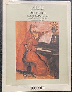 SORRENTO PETITE TARANTELLE - partitura para piano a 6 mãos - Vincenzo Billi