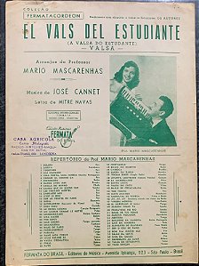 EL VALS DEL ESTUDIANTE - partitura para acordeon -José Cannet e Mitre Navas