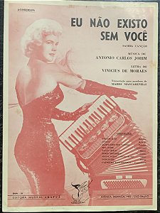 EU NÃO EXISTO SEM VOCÊ - partitura para acordeon - Antônio Carlos Jobim e Vinícius de Moraes